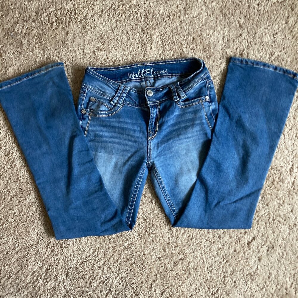 Wallflower Faded Denim Jeans Size 5 Spring Summer Casual